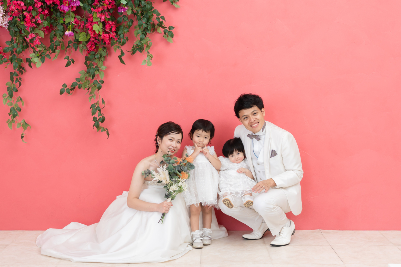 お花と笑顔が満開!家族の幸せフィナーレ