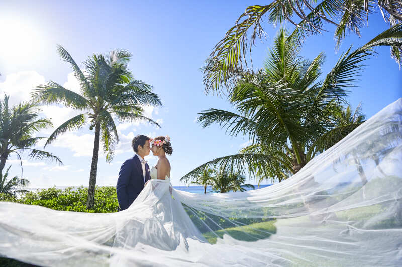 ロマンチックなベールショット