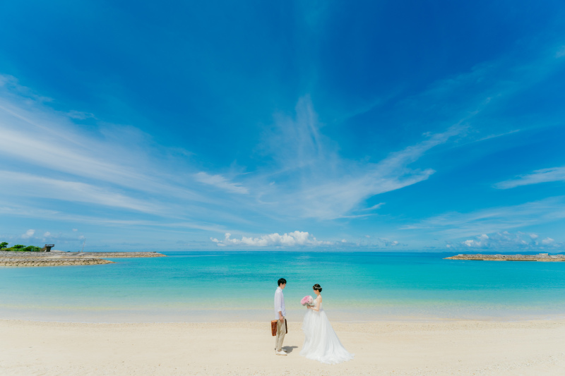 青い海と青い空