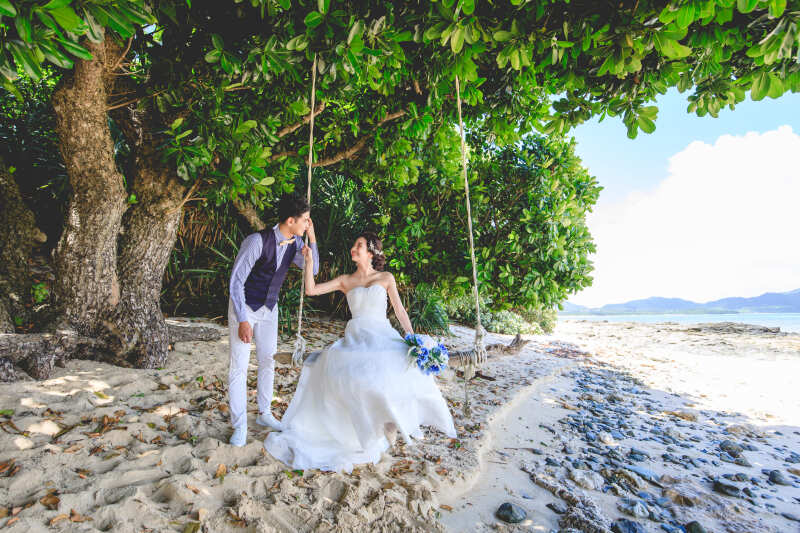 ブランコに乗って♪