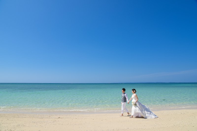 最後は、二人でビーチ散歩★