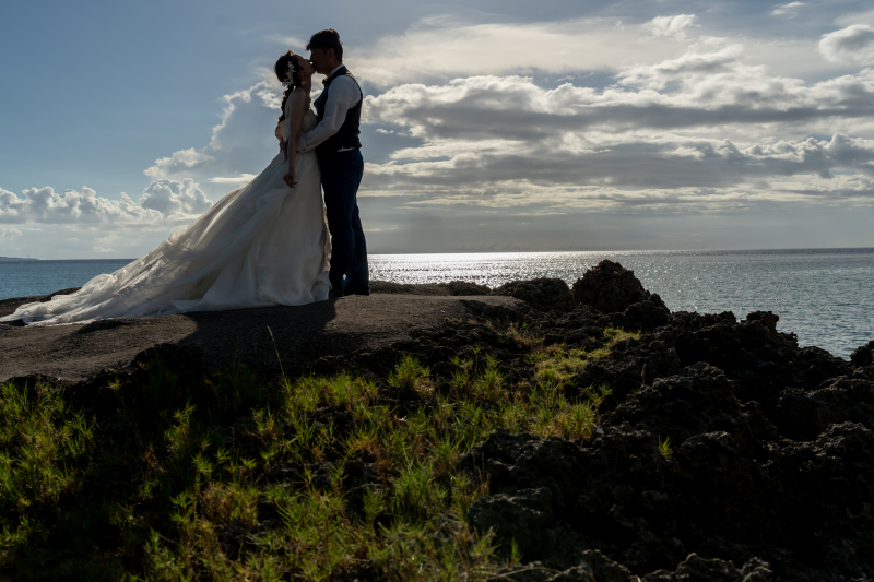 最後は夕陽に包まれロマンティックに・・・♡