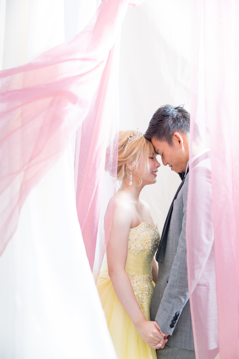 おでこを合わせて♡