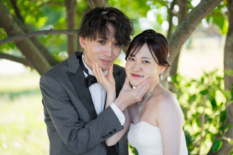 仲の良さが伝わる自然体でのグリーン撮影！