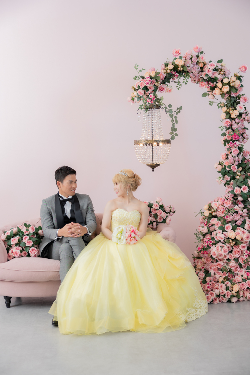 ローズに囲まれ