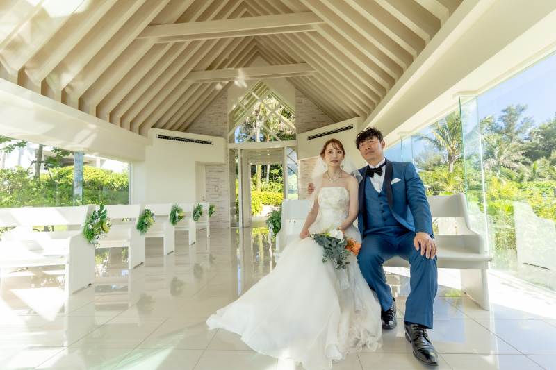 ムーンビーチチャペルプランのお二人の1日を密着♡