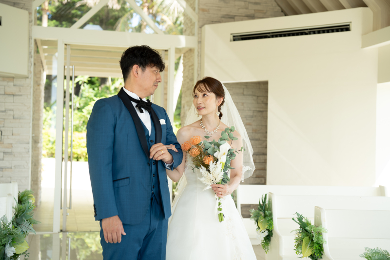 入場シーンのふたりが可愛い!