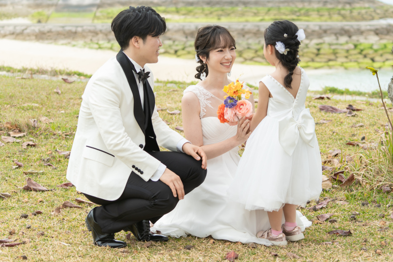 自然に囲まれて。お子様からの温かい贈り物