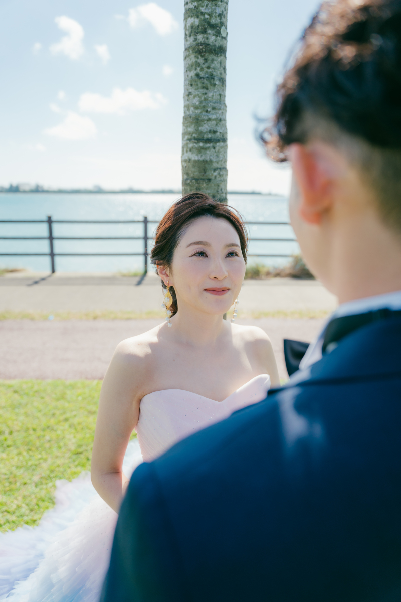 ヤシの木ロードから撮影スタート♪