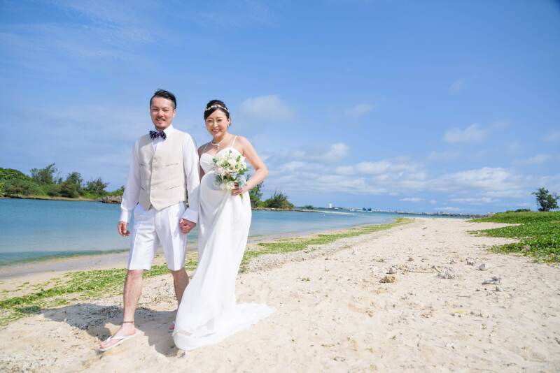 ビーチを散歩♪