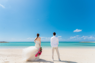 お写真特殊加工・合成(青空・海の色・砂浜等)