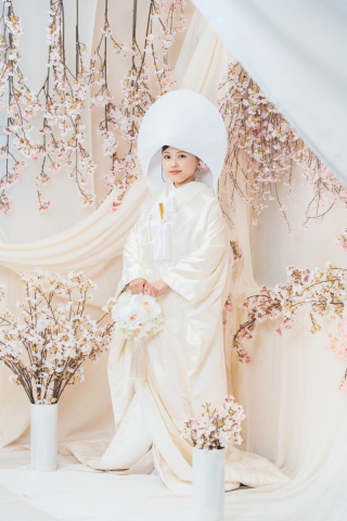 コーラルスタジオ〈coral studio〉沖縄フォト＆ムービーウェディング_NEW!桜のブースが登場【和装＆琉装】スタジオ＆ロケどちらも撮影