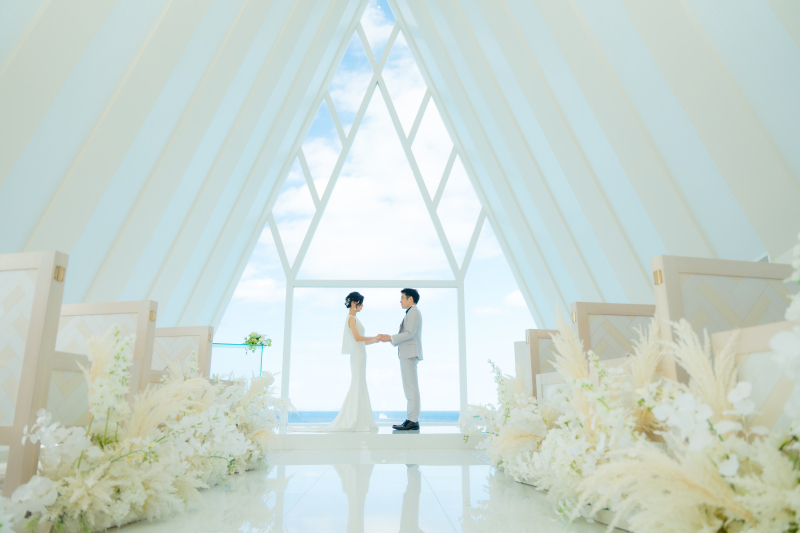  ドレス2着&データ250に増量中！北部チャペル＋ビーチ＋スタジオ＆グリーン【10月末までの成約で7大特典プレゼント！】