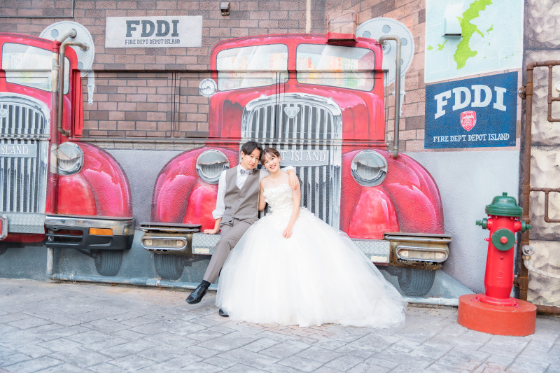 ドレス2着＆データ増量♪ビーチ＋ロケ1ヶ所プラン＋グリーン＆スタジオ特典【10月末までの成約で7大特典プレゼント！】