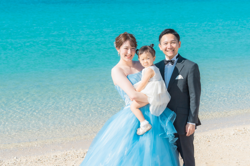 キッズも一緒に撮影♡ビーチ＋スタジオ3シーン【10月末成約限定!お子様にも嬉しい7大特典付き】