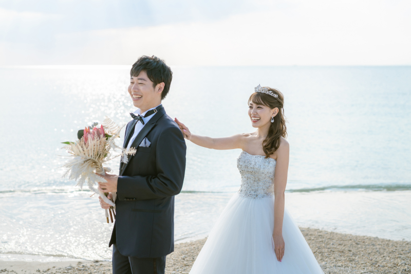 ファーストミート撮影ができる！ドレス2着＆データ増量♪ビーチ＋グリーン＆スタジオ特典【10月末までの成約で7大特典プレゼント！】