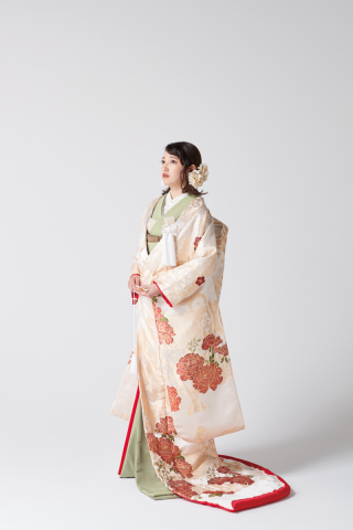 白地紋尽し牡丹紋