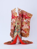 手描き友禅ぼたんに本金箱