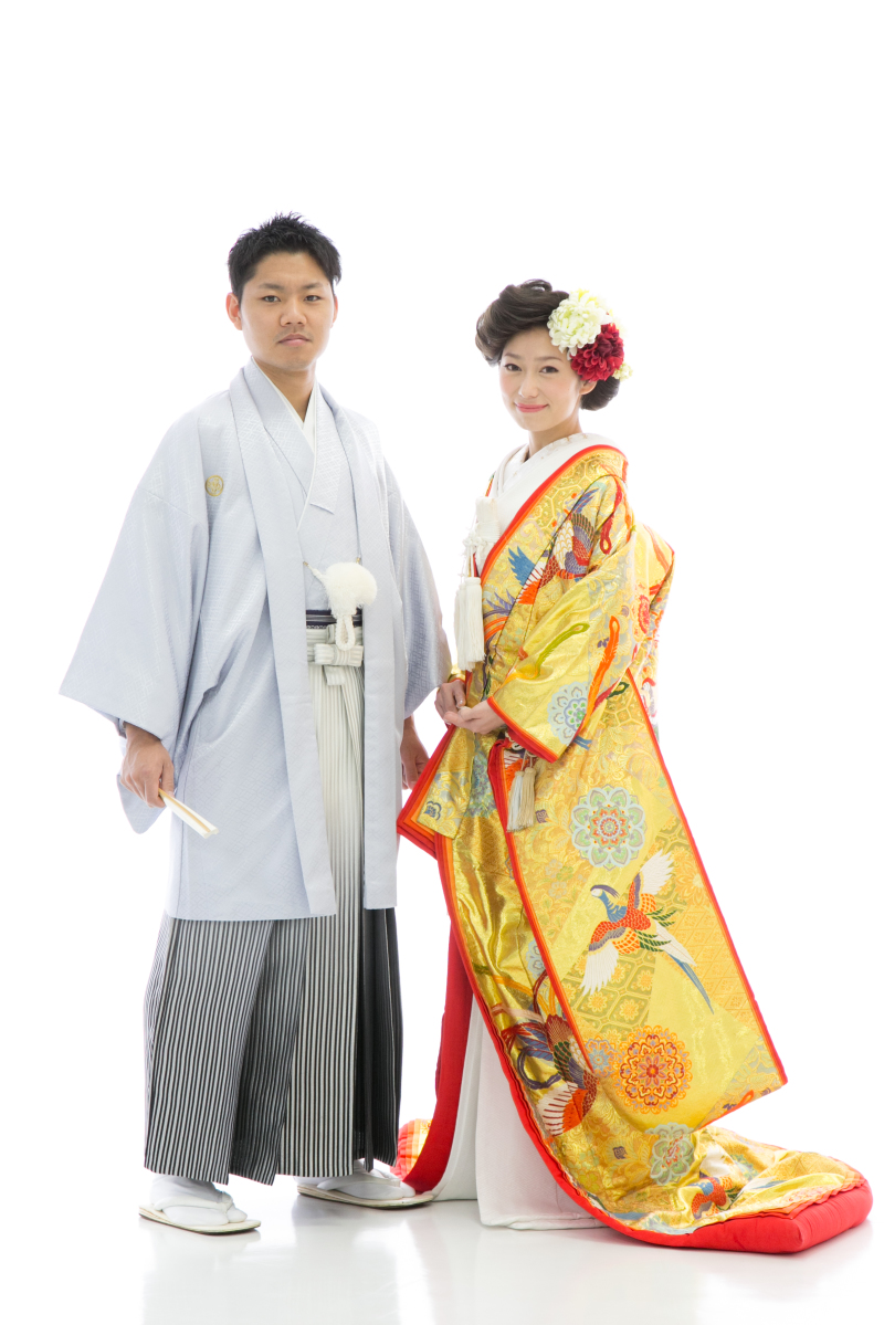 ゴールドの色打掛