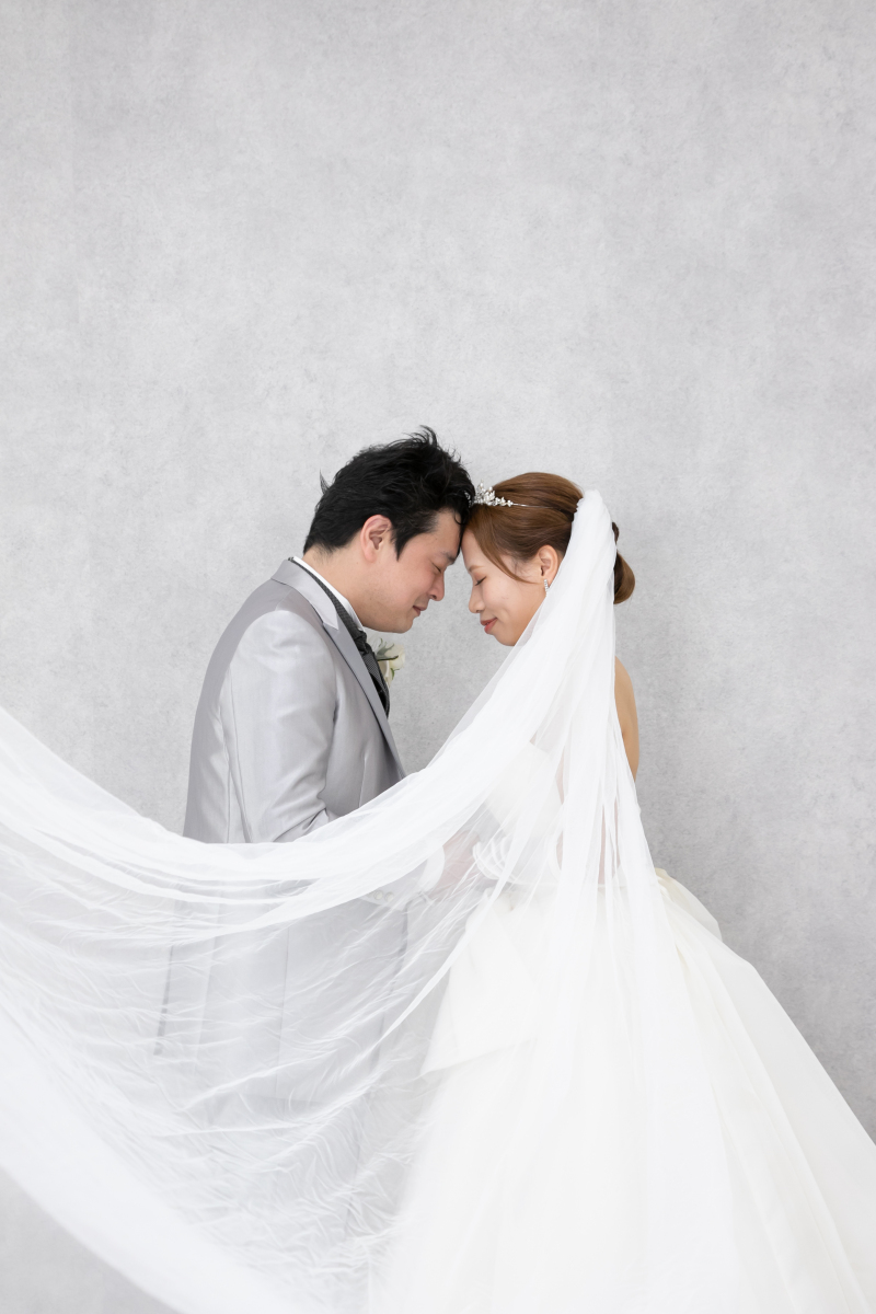 ベールを使った動きのあるワンショット