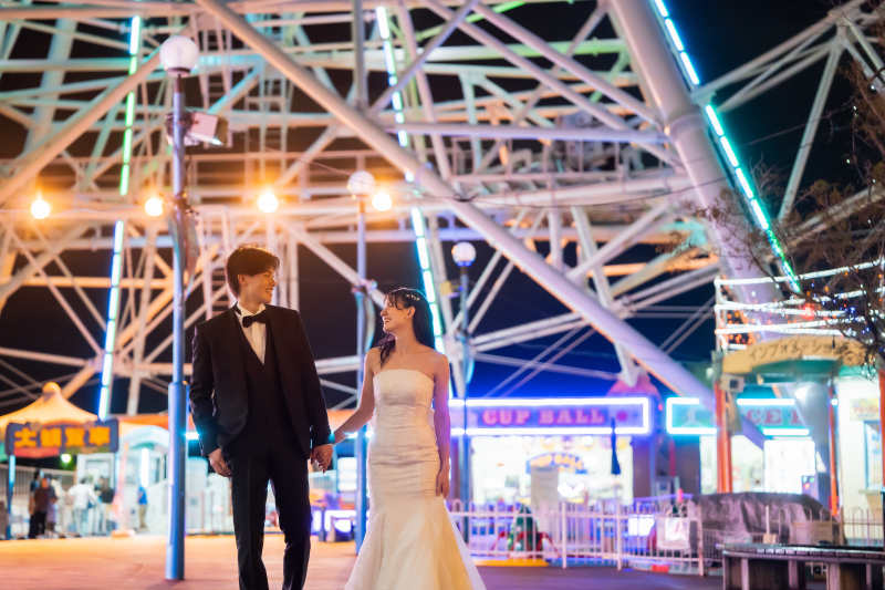 MaiBRIDE天白_夜景で撮影できる