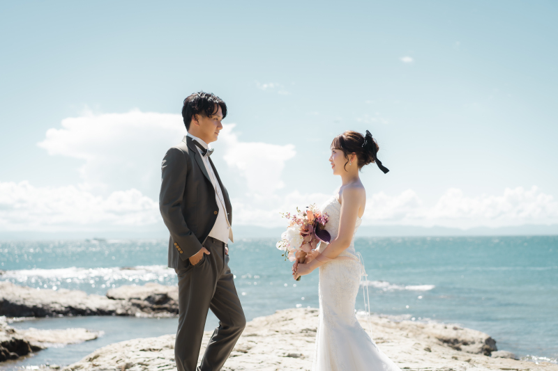 MaiBRIDE天白_海で撮影できる