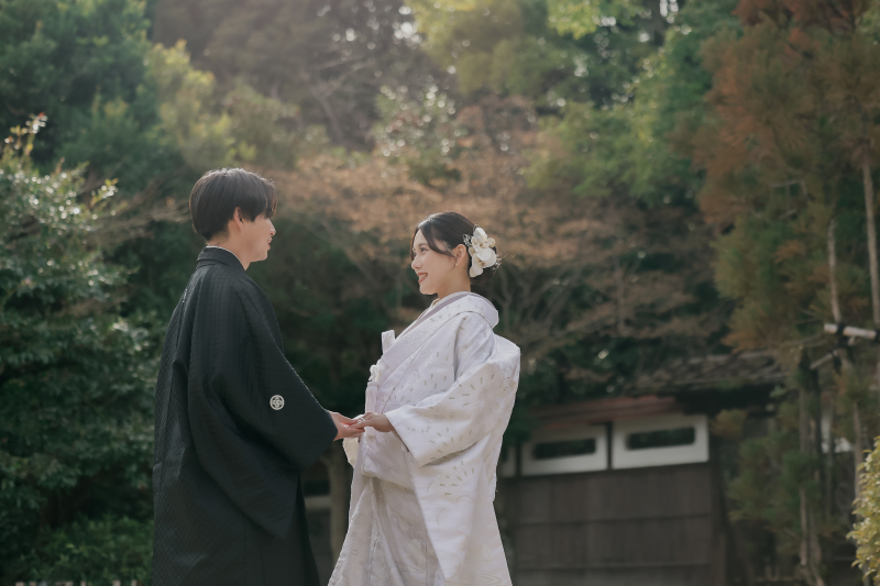 MaiBRIDE天白_庭園で撮影できる