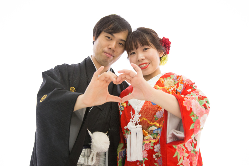 お二人でハートを作って！