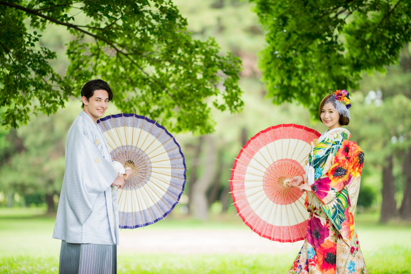 【平日撮影】ロケーション和装撮影プラン ~庄内緑地公園シンプルパック~