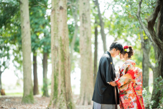 【平日撮影】ロケーション和装撮影プラン　～庄内緑地公園ベーシックパック～