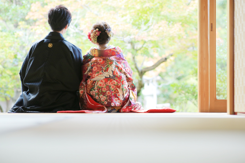 仲睦まじい後ろ姿♡