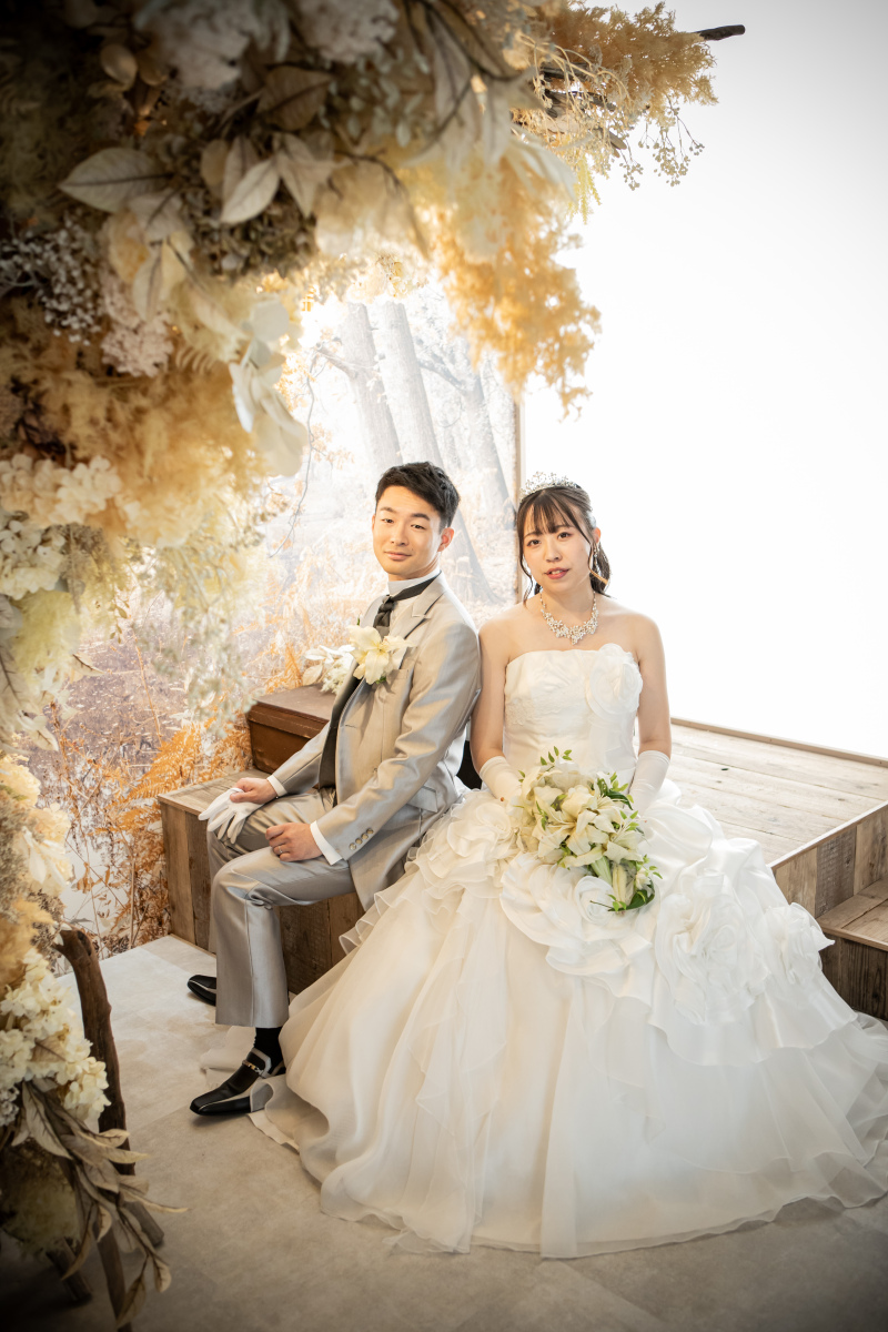 ウェディングドレスにお着替え