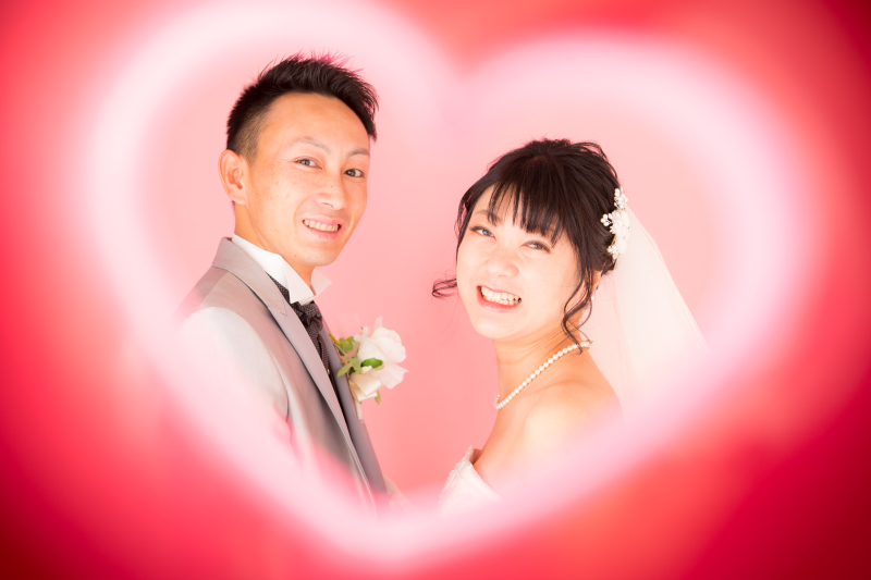 ハートの中からひょっこり！