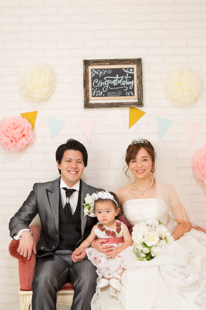 幸せ溢れる3人で