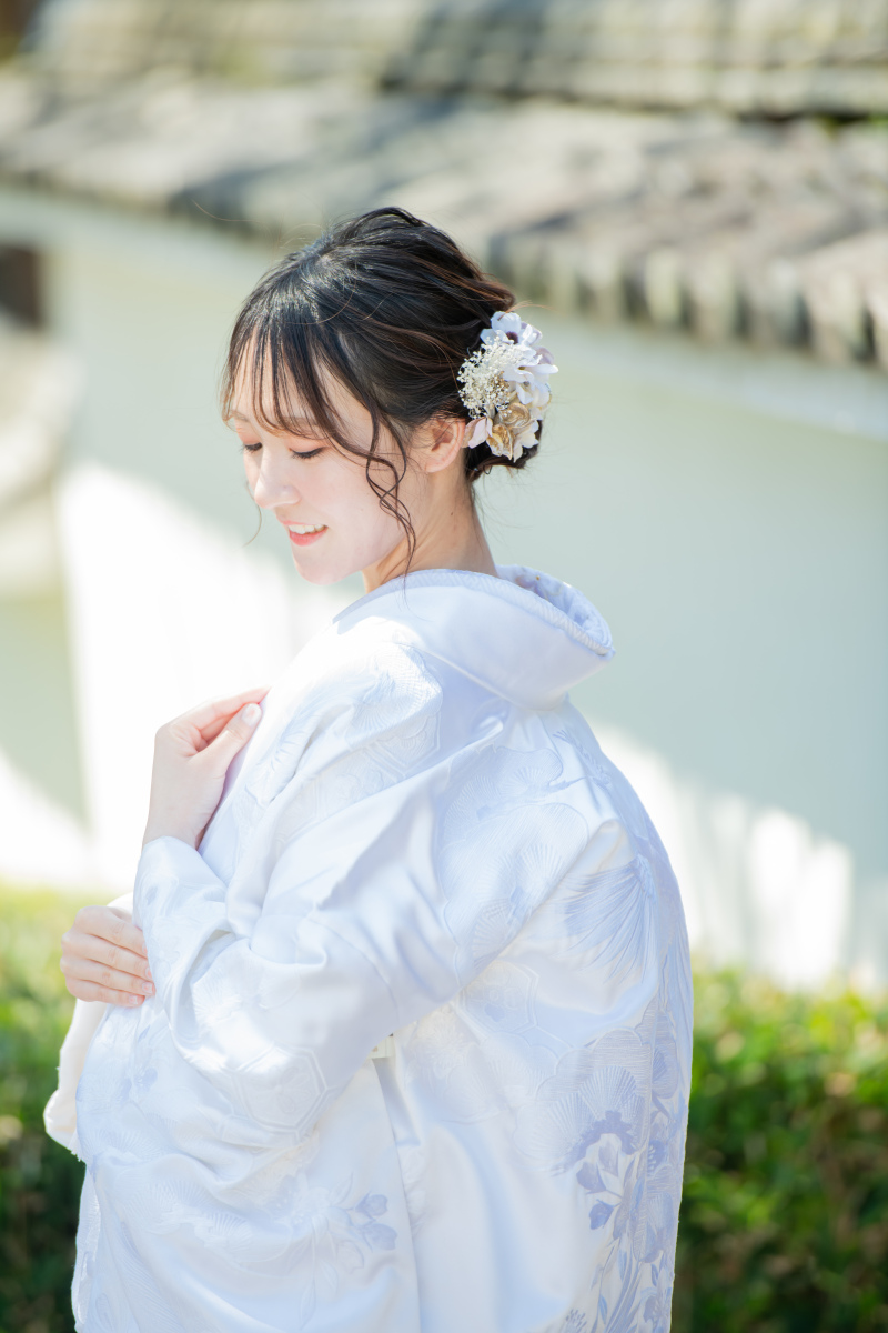 光に包まれる花嫁様