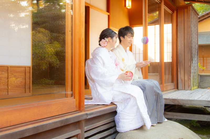 岡崎公園内の茶室利用で和室撮影!衣裳チェンジも!