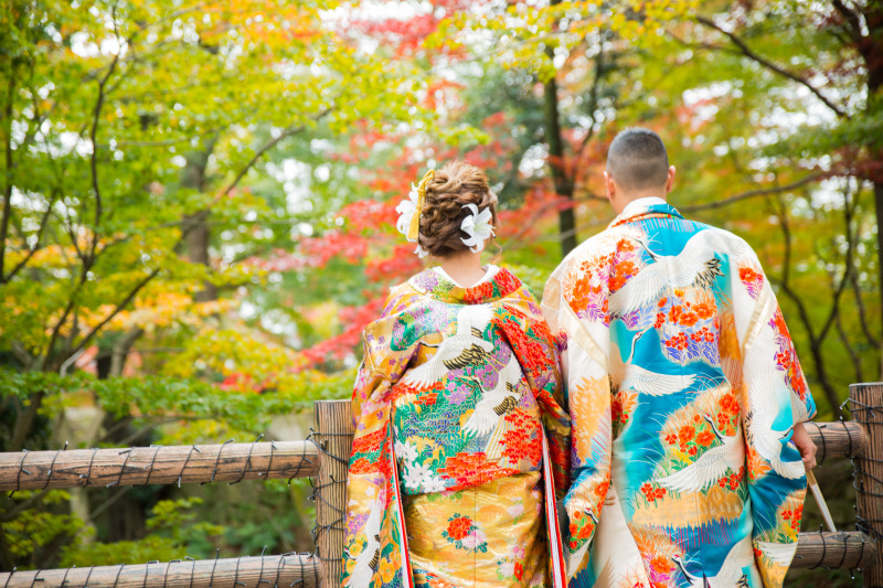 華やかな色打掛&紋付