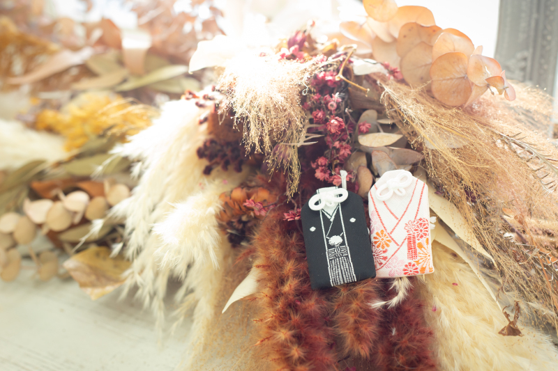 お二人がお着替え中に