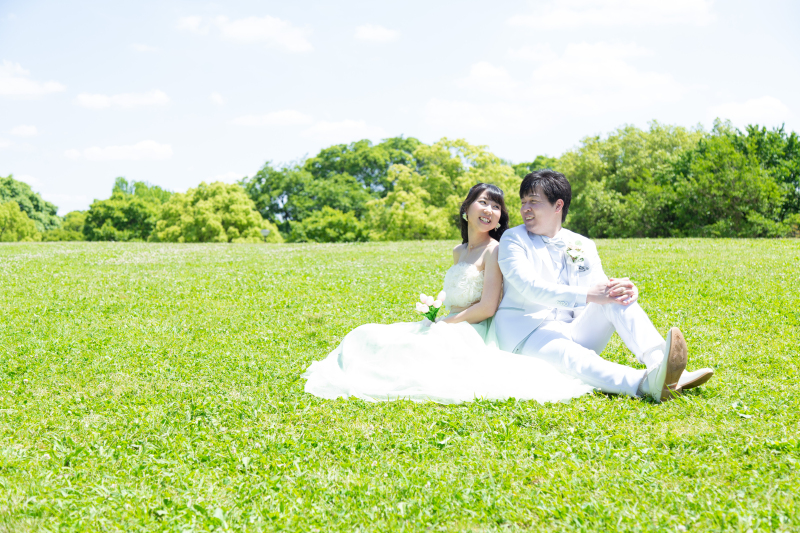 自然豊かな公園で洋装ロケ！