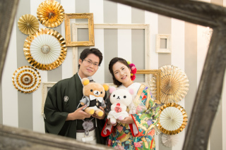 持込みの小物を使った撮影♪