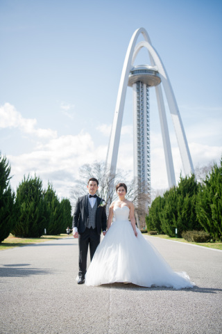 138タワーで洋装ロケ！