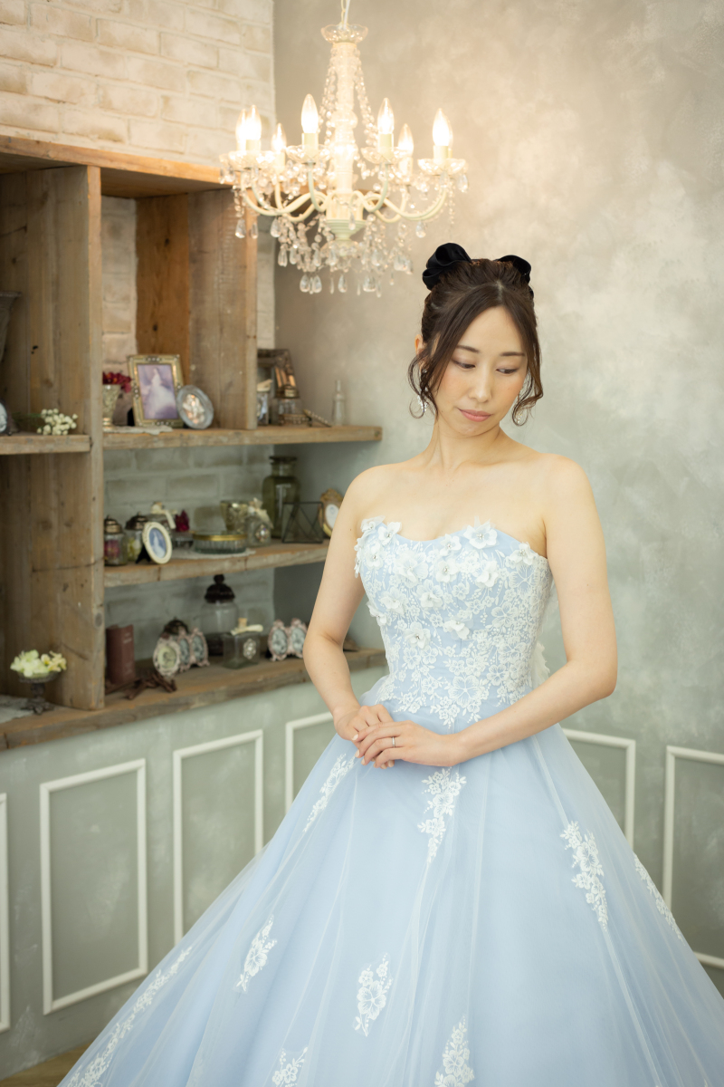 お色直しのブルードレス！