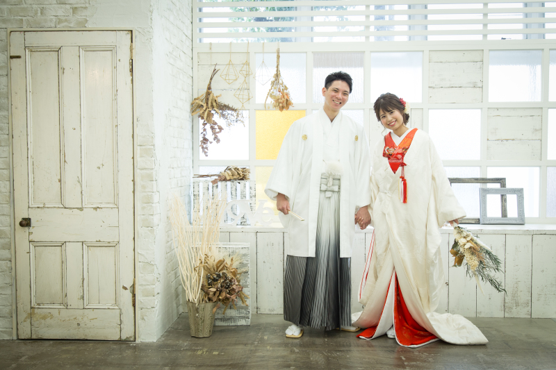 白無垢×カジュアル