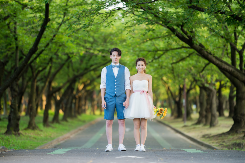 ミニドレス×短パンスタイル=おしゃれカジュアル!