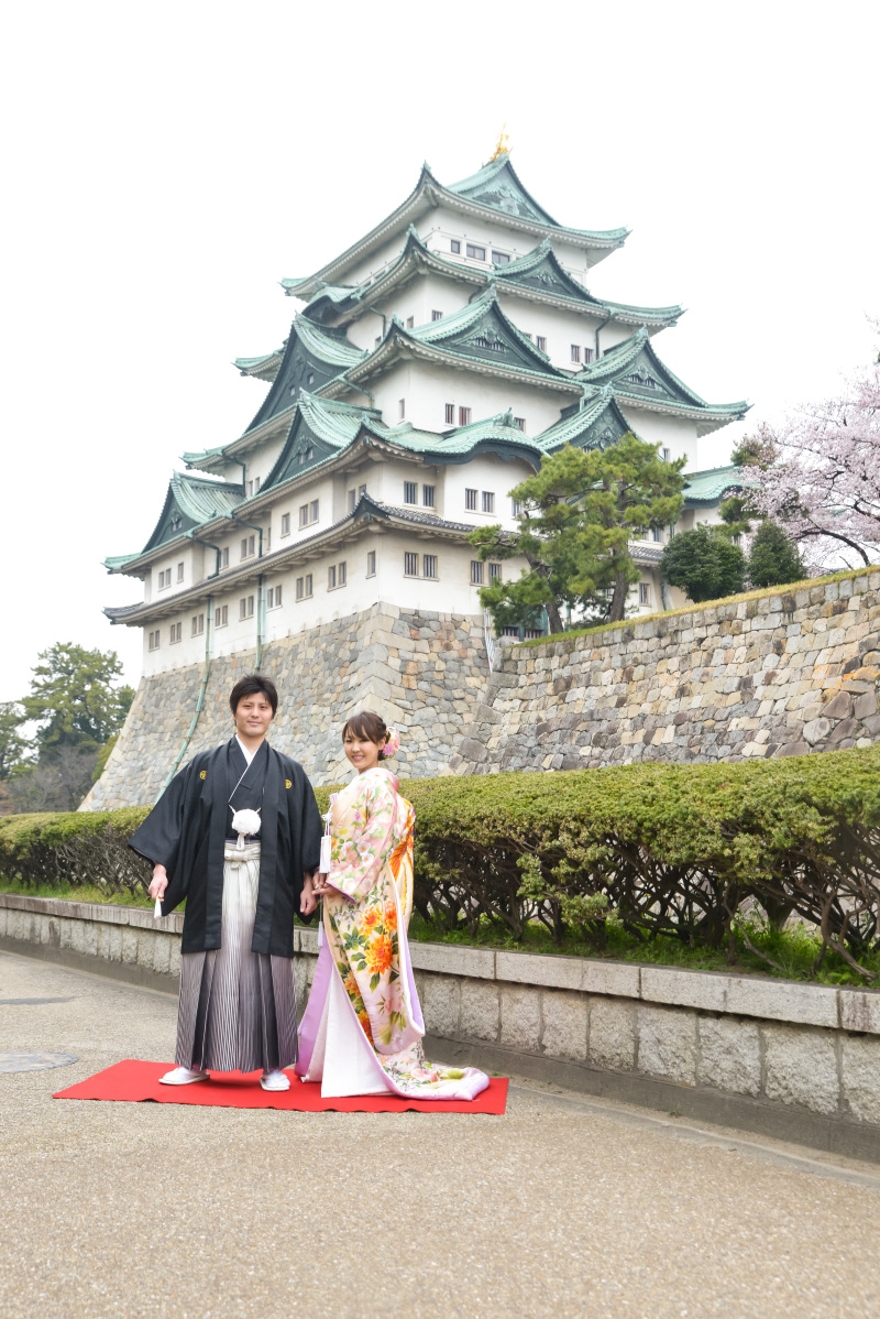 名古屋城でのロケ