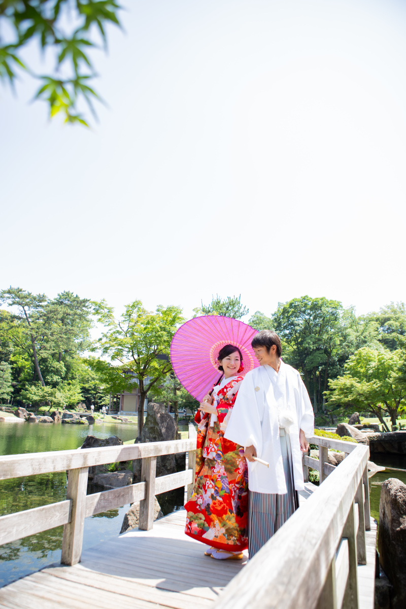 徳川園内での撮影