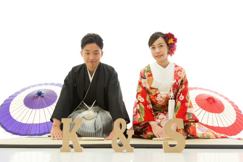 もちろん和装でも♡