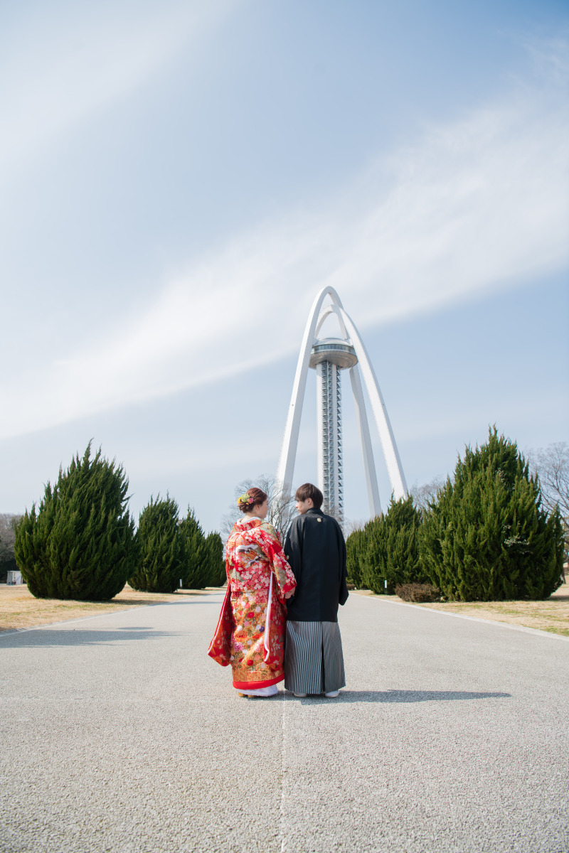 138タワーパークで和装ロケ！