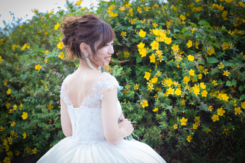 花嫁×フラワー=かわいい♡