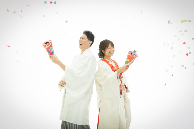 白無垢×カジュアル